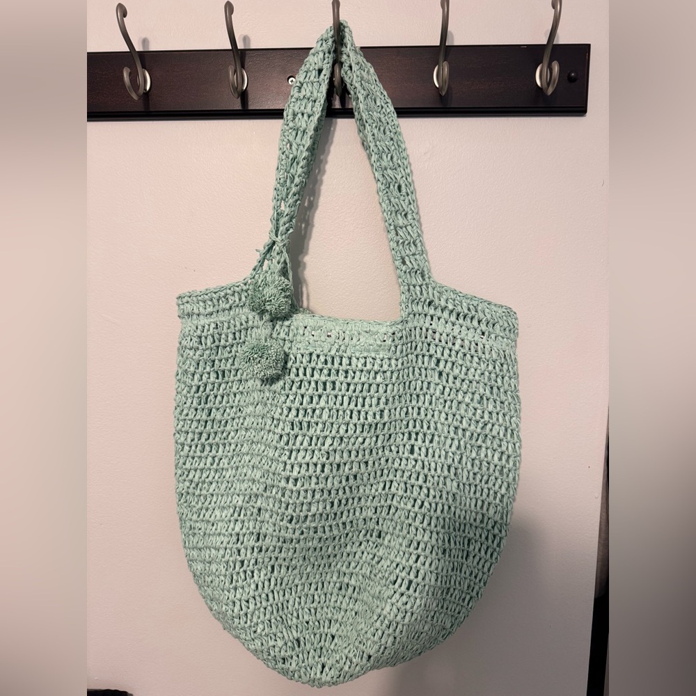 ❤️BTB Los Angeles Chic Seagram Crochet Tote Beach Bag BEAUTY❤️